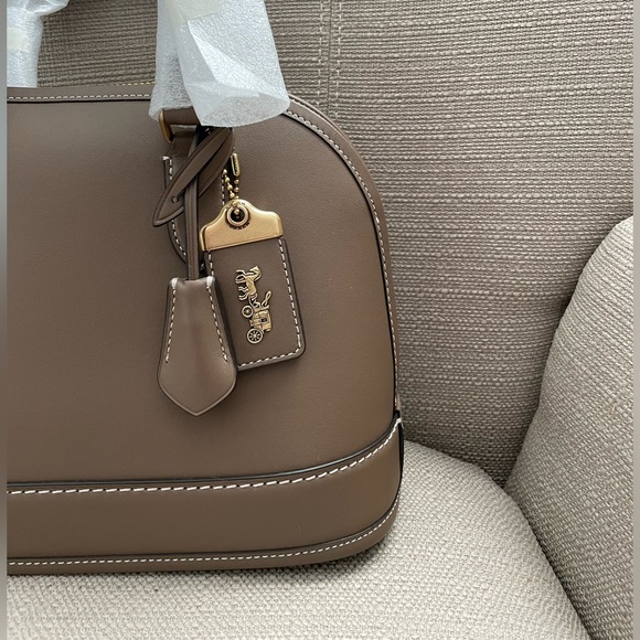 Coach Revel bag in colour dark stone new with tag - Picture 4 of 16